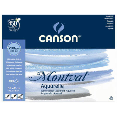 Canson Montval Watercolour Sulu Boya Blok 200g 100 Yaprak 32x41cm