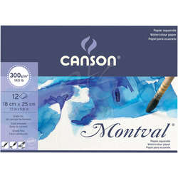 Canson - Canson Montval Sulu Boya Blok 300g 12 Yaprak 18x25cm