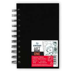 Canson - Canson One Art Book Çizim Defteri Spiralli 100g 80 Yaprak 10,2x15,2