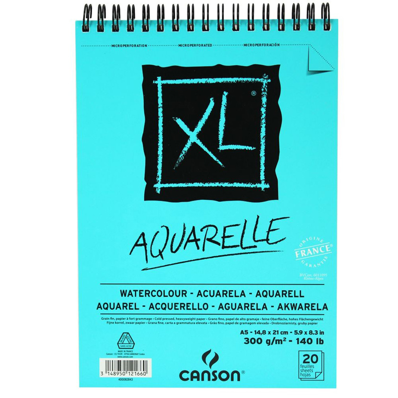 Canson Xl Aquarelle Sulu Boya Blok 300g A5 20 Yaprak