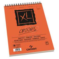 Canson - Canson XL Croquis Eskiz Defteri 90g 50 Yaprak Üstten Spiralli A3