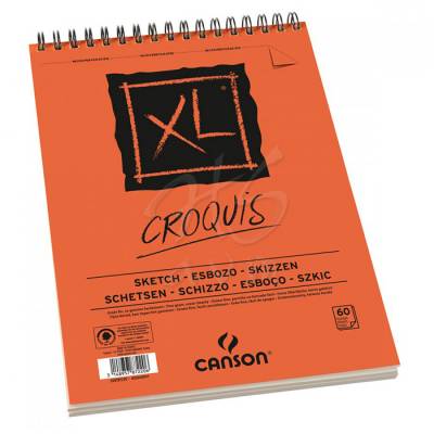 Canson XL Croquis Eskiz Defteri 90g 50 Yaprak Üstten Spiralli A3