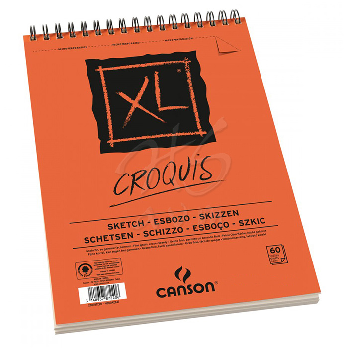Canson Xl Croquis Eskiz Defteri 90g 50 Yaprak Üstten Spiralli A4