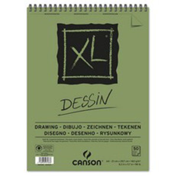 Canson Xl Drawing Dessin Spiralli Light Grain 160g 50 Yaprak A4