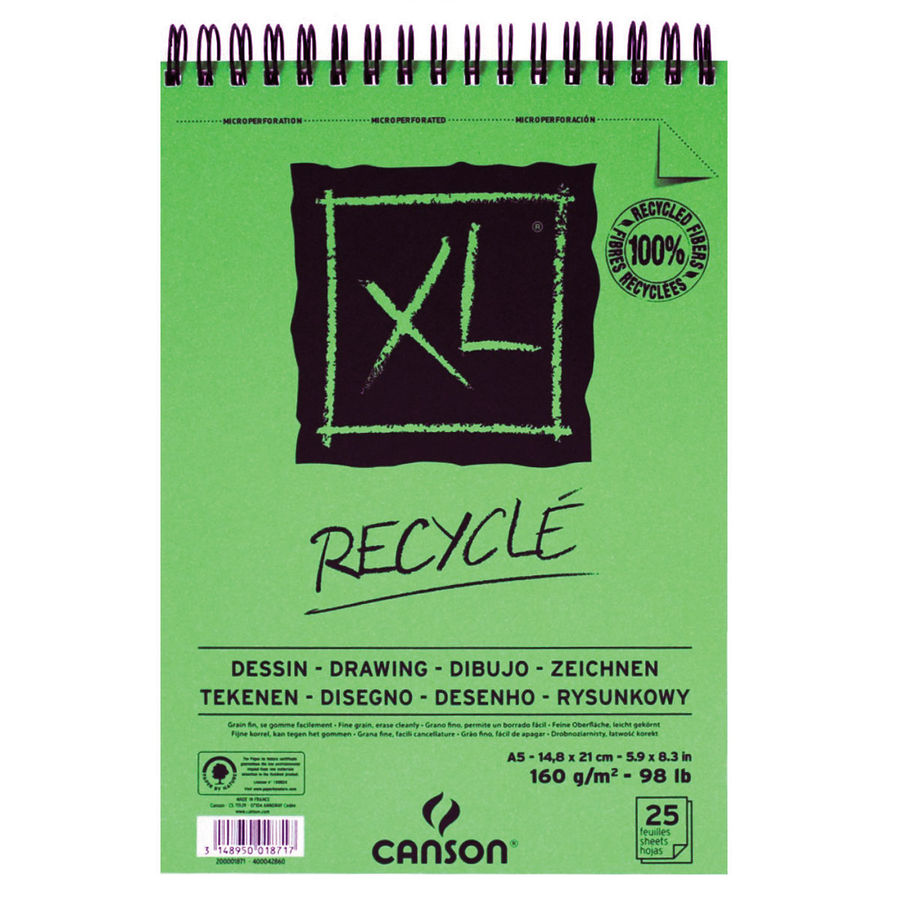 Canson Xl Drawing Dessin Spiralli Light Grain 160g 30 Yaprak A5