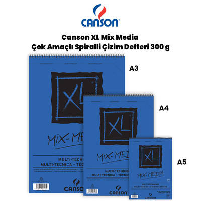 Canson XL Mix Media Çok Amaçlı Çizim Defteri 300g 15