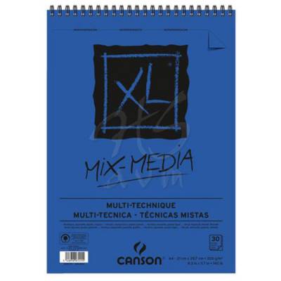 Canson XL Mix Media Çok Amaçlı Spiralli Çizim Defteri 300 g A4