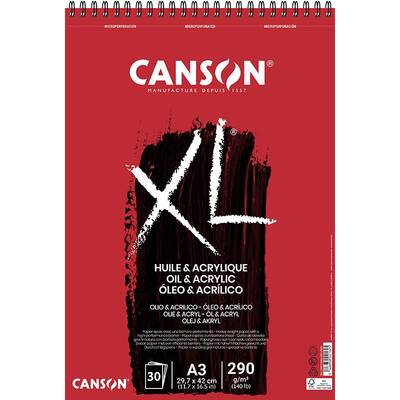 Canson XL Oil & Acrylic Spiralli Defter 30 Yaprak 290g 29,7x42,0