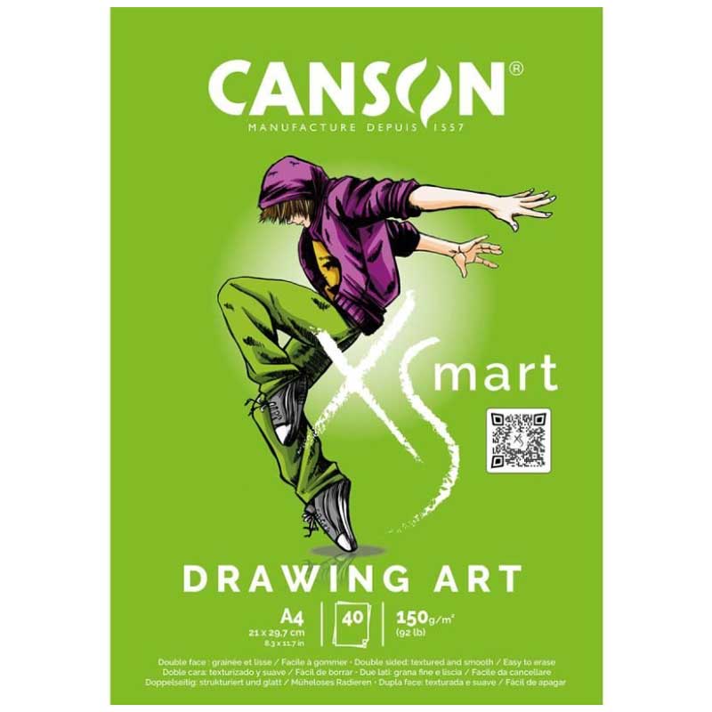 Canson Xsmart Drawing Art Pad 150g 40 Yaprak A4