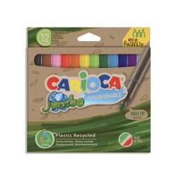 Carioca - Carioca Joy Süper Yıkanabilir Ekonomik Jumbo Keçeli Boya Kalemi 12li 43101