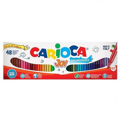 Carioca Joy Süper Yıkanabilir Keçeli Boya Kalemi 48li 41020