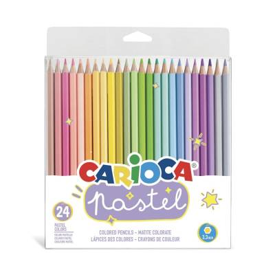 Carioca Kuru Boya Kalemi 3.3mm Pastel Renkler 24lü 43310