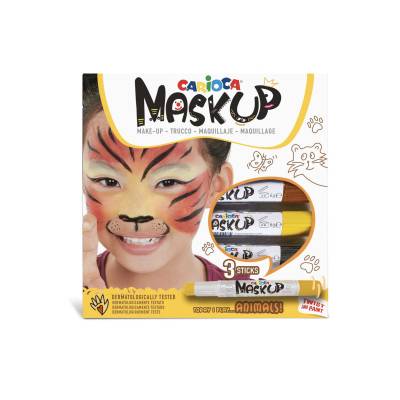 Carioca Mask Up Yüz Boyası Seti Hayvanlar Set 6g 3lü 43048