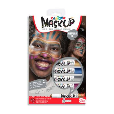 Carioca Mask Up Yüz Boyası Seti Metalik Renkler 6g 6lı 43155