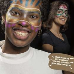 Carioca Mask Up Yüz Boyası Seti Metalik Renkler 6g 6lı 43155 - 3