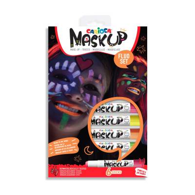 Carioca Mask Up Yüz Boyası Seti Neon Renkler 6g 6lı 43156