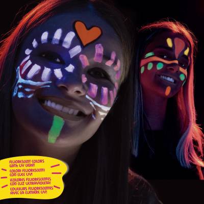 Carioca Mask Up Yüz Boyası Seti Neon Renkler 6g 6lı 43156