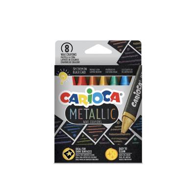 Carioca Metallic Maxi Wax Crayons Yıkanabilir Pastel Boya 8li 43163