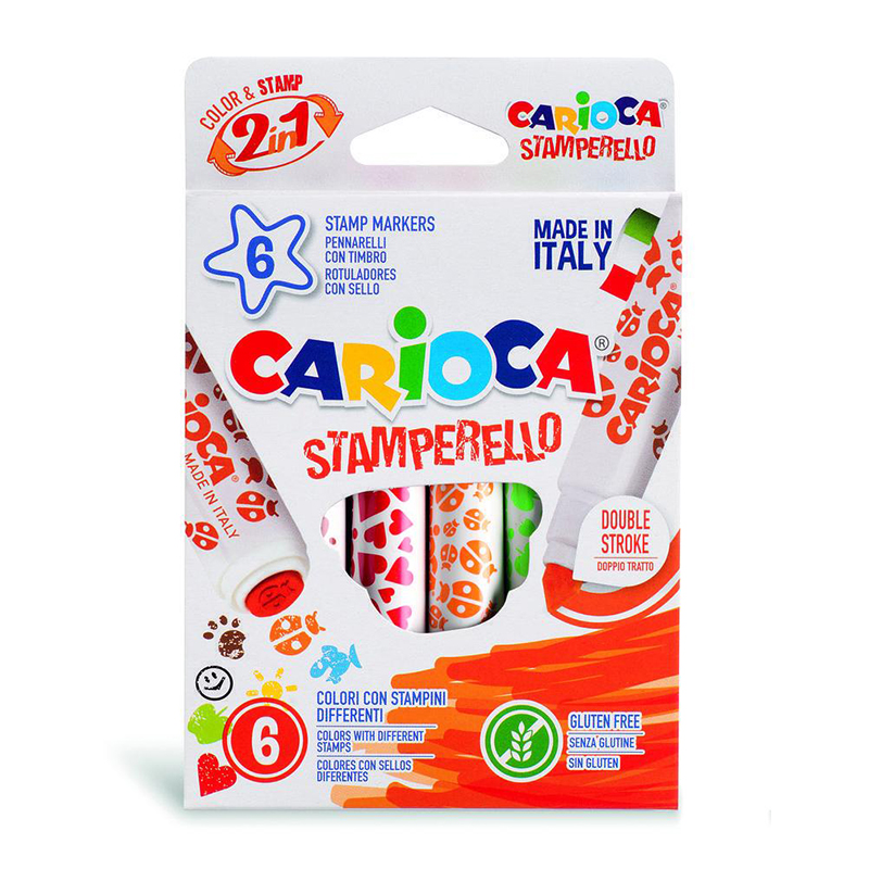 Carioca Stamperello Damga Ve Keçeli Kalem Seti 6 Renk 42279