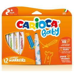 Carioca - Carioca Süper Baby Yıkanabilir Keçeli Boya Kalemi 12li 42814 (1)