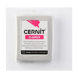 Cernit - Cernit Glamour (Metalik) Polimer Kil 56g 080 Silver