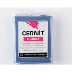 Cernit - Cernit Glamour (Metalik) Polimer Kil 56g 246 Navy Blue