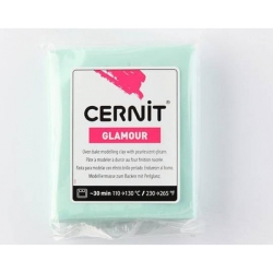 Cernit - Cernit Glamour (Metalik) Polimer Kil 56g 611 Light Green