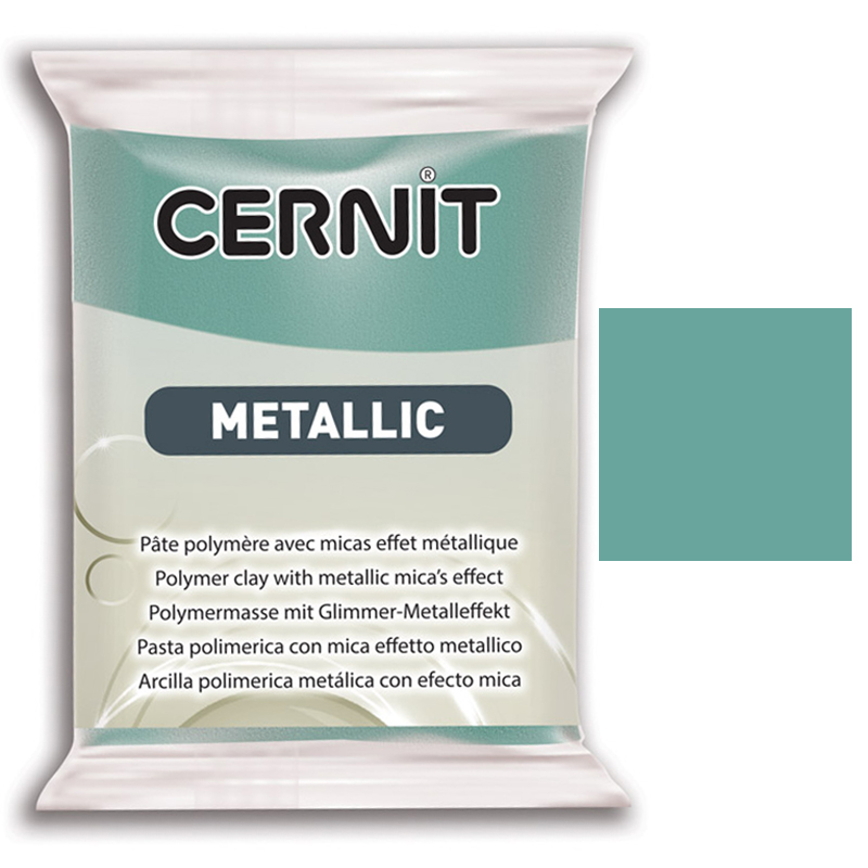 Cernit Metallic Polimer Kil 56g 054 Turquoise Gold