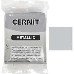 Cernit - Cernit Metallic Polimer Kil 56g 080 Silver