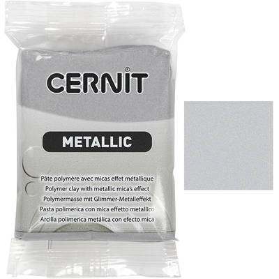 Cernit Metallic Polimer Kil 56g 080 Silver