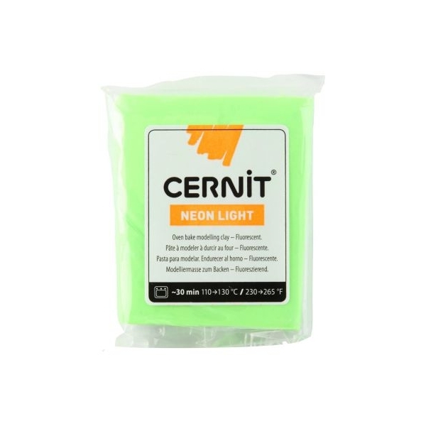 Cernit Neon Light (fosforlu) Polimer Kil 56gr 600 Green