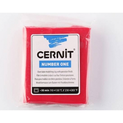 Cernit Number One Polimer Kil 56g 463 X-Mas Red