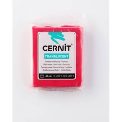 Cernit - Cernit Translucent (Transparan) Polimer Kil 56g 474 Ruby Red