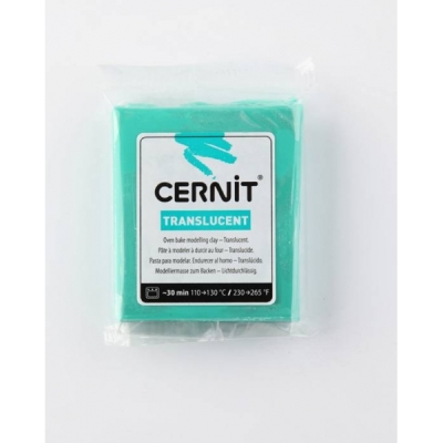 Cernit Translucent (Transparan) Polimer Kil 56g 620 Emerald Green