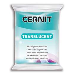 Cernit - Cernit Translucent (Transparan) Polimer Kil 56g 280 Turquoise Blue