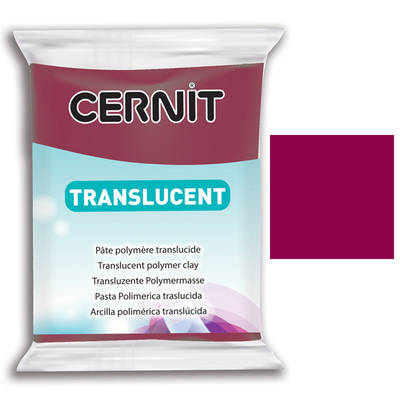 Cernit Translucent (Transparan) Polimer Kil 56g 411 Bordeaux