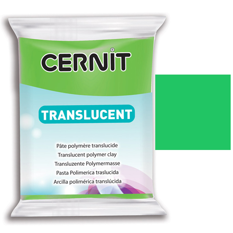 Cernit Translucent (transparan) Polimer Kil 56g 605 Lime Green