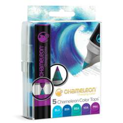 Chameleon - Chameleon Color Tops Marker Kalem 5li Set Cool Tones