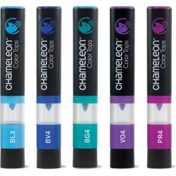 Chameleon - Chameleon Color Tops Marker Kalem 5li Set Cool Tones (1)