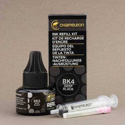 Chameleon Ink Refill BK4 Deep Black 25ml