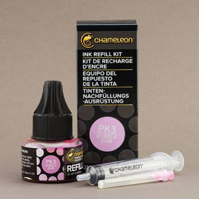 Chameleon Ink Refill PK3 Bubble Gum 25ml