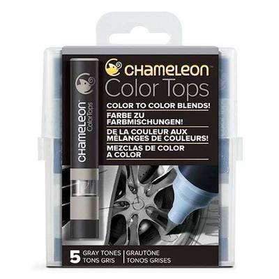 Chameleon Color Tops Marker Kalem 5li Set Gray Tones