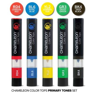 Chameleon Color Tops Marker Kalem 5li Set Prımary Tones