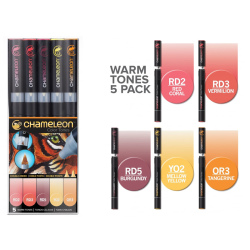 Chameleon - Chameleon Marker Kalem 5li Set Warm Tones