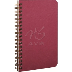 Clairefontaine - Clairefontaine Age Bag Spiralli Defter Çizgili A5 50 Sayfa Bordo