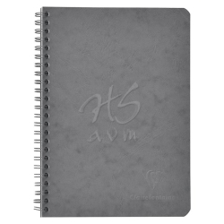 Clairefontaine - Clairefontaine Age Bag Spiralli Defter Kareli A5 50 Sayfa Gri