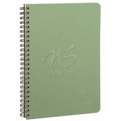 Clairefontaine - Clairefontaine Age Bag Spiralli Defter Çizgili A5 50 Sayfa Yeşil