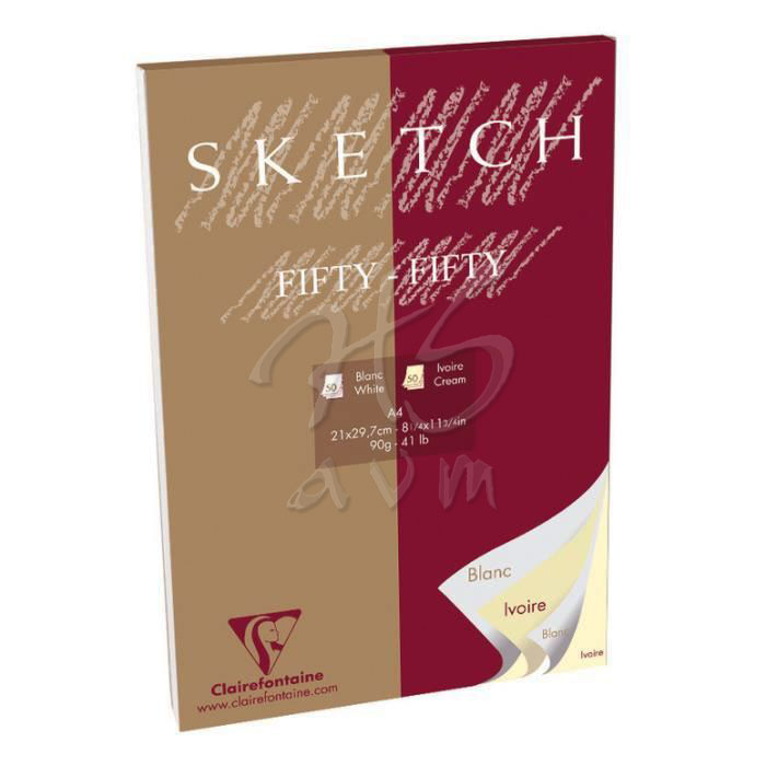 Clairefontaine Blanc Ivory Çizim Defteri 90gr 100 Sayfa A4