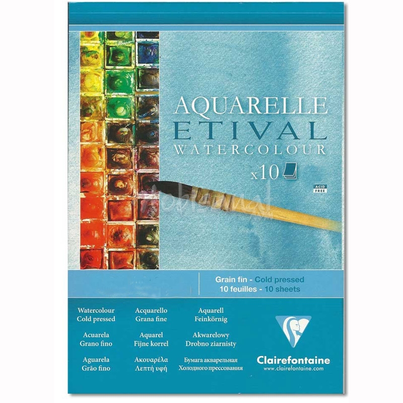 Clairefontaine Etival Cold Pressed Sulu Boya Blok 200g 10 Yp A3