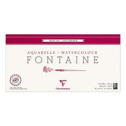 Clairefontaine - Clairefontaine Fontaine Cold Pressed Sulu Boya Bloğu 300g 10 Yaprak 20x40